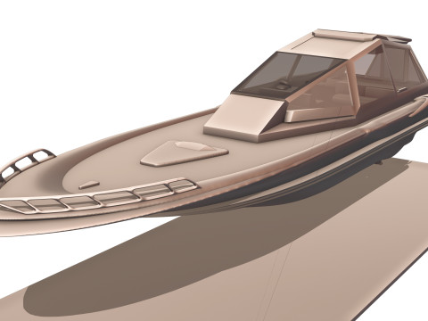 Celestialis Luxury Yacht Futuriste 3D Model