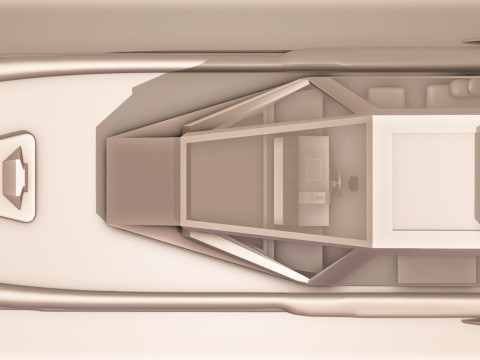 Celestialis Luxury Yacht Futuriste 3D Model