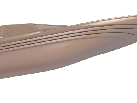 Celestialis Luxury Yacht Futuriste 3D Model
