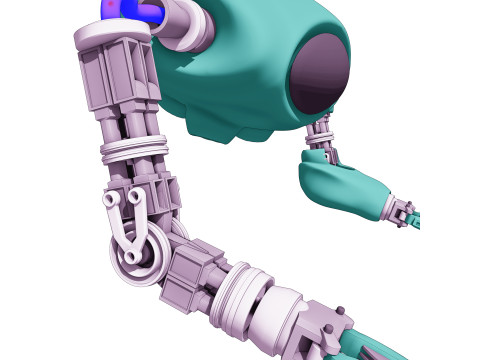 Robot-jardinier volant autonome 3D Model