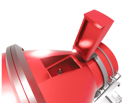Cyber Tank Citerne Ciment Construction Futuriste 3D Model