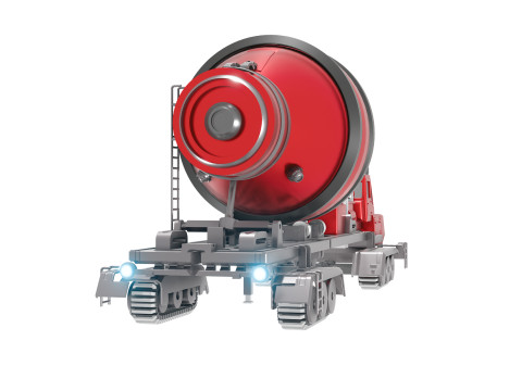 Cyber Tank Citerne Ciment Construction Futuriste 3D Model