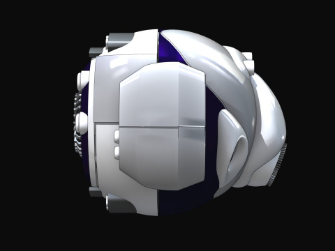Drone de combat GEN-6 Aegis modle 3D PBR game - VR - cin Modello 3D