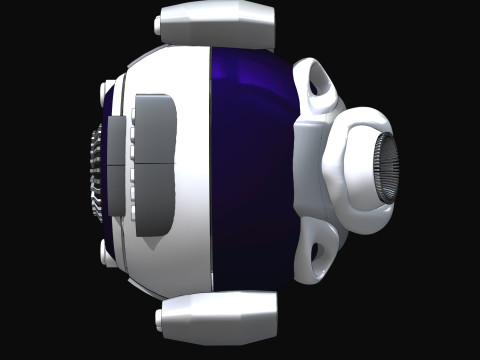 Drone de combat GEN-6 Aegis modle 3D PBR game - VR - cin Modello 3D