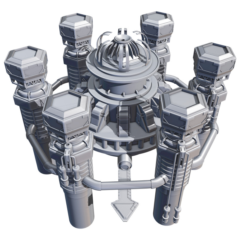 Abyssal Cyberstation 3D 모델 .c4d .max .obj .3ds .fbx .stl .blend 
