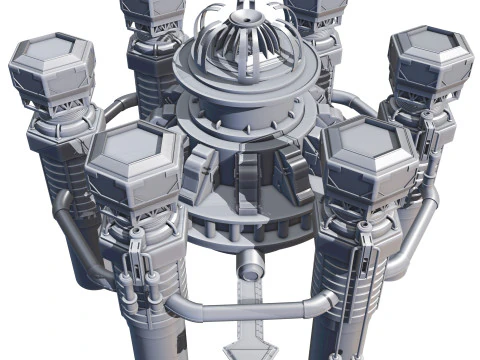 Cyberstation abyssale Modèle 3D