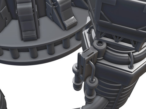 Abyssal Cyberstation 3D 모델