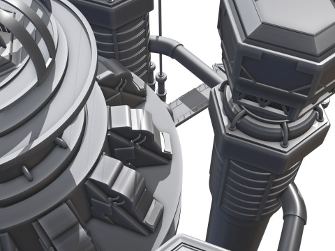 Abyssal Cyberstation 3D 모델