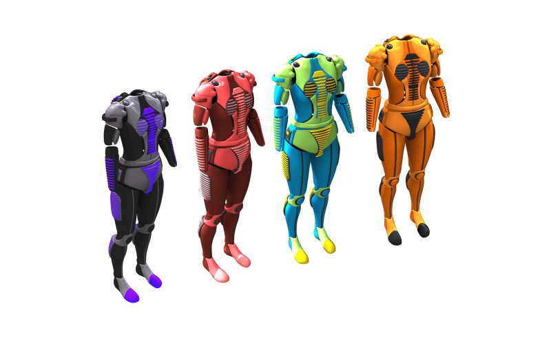 Pack de Combinaisons EPI Cyber Model Modelo 3D .c4d .max .obj .3ds .fbx .stl .blend