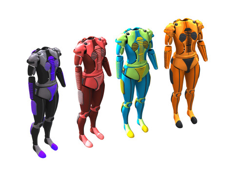 Pack de Combinaisons EPI Cyber Model 3D Model
