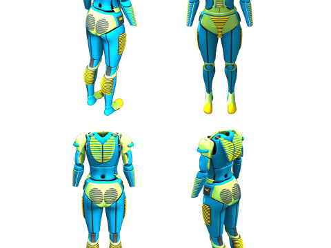 Pack de Combinaisons EPI Cyber Model Modelo 3D