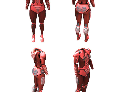 Pack de Combinaisons EPI Cyber Model Modelo 3D