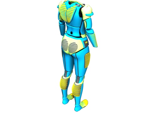 Pack de Combinaisons EPI Cyber Model Modelo 3D