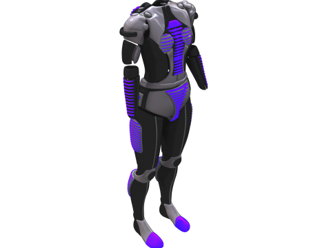 Pack de Combinaisons EPI Cyber Model Modelo 3D