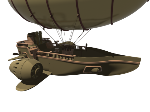 Lenkbares Steampunk 3D Modell