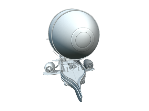 Lenkbares Steampunk 3D Modell