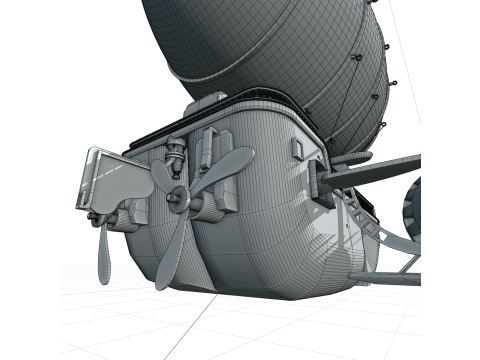 Lenkbares Steampunk 3D Modell