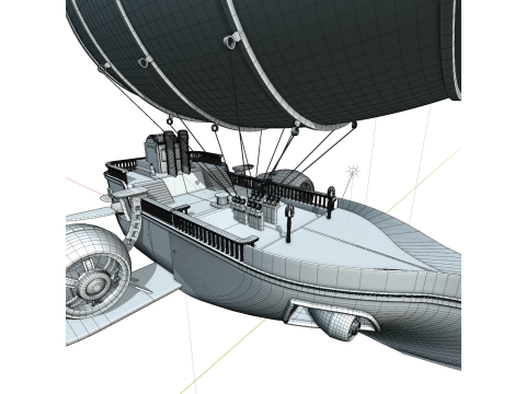 Lenkbares Steampunk 3D Modell