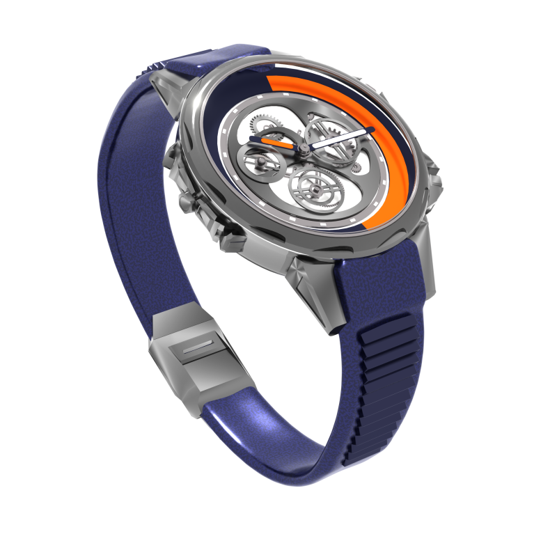 Reloj futurista Nebula Chronos Modelo 3D .c4d .max .obj .3ds .fbx .stl .blend 
