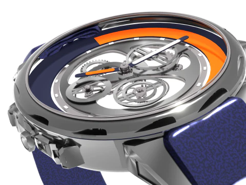 Montre futuriste Nebula Chronos 3D Model