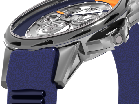 Reloj futurista Nebula Chronos Modelo 3D