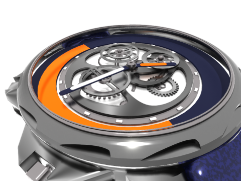 Reloj futurista Nebula Chronos Modelo 3D