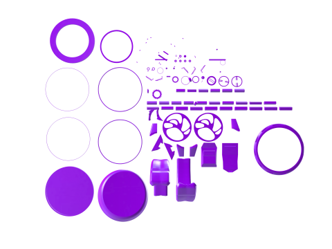 Reloj futurista Nebula Chronos Modelo 3D