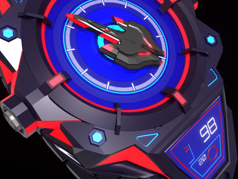 Cyberwatch Le masa depan au poignet Model 3D