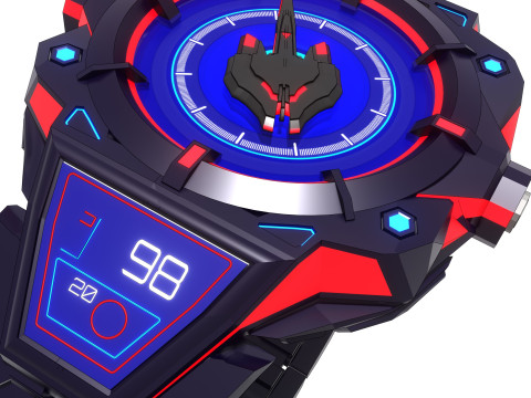 Cyberwatch Le masa depan au poignet Model 3D