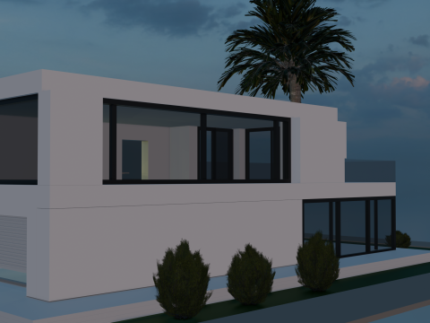 Villa de Luxe Moderne 3D Model