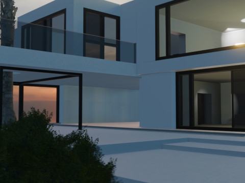 Villa de Luxe Moderne 3D Model