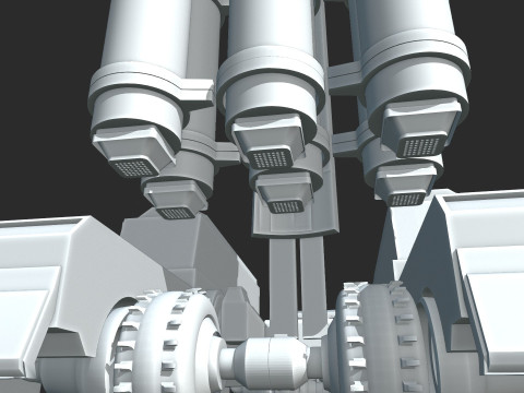 TITAN-LANCEURS Cyber ​​Lanceur Mobile dПерехоплення 3D Модель