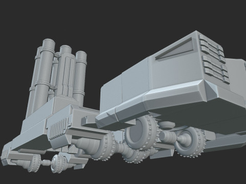 TITAN-LANCEURS Cyber ​​Lanceur Mobile dПерехоплення 3D Модель