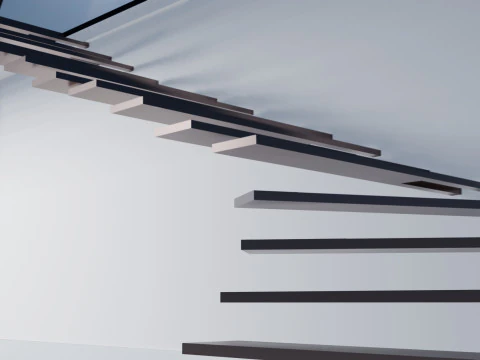 Chalet de Luxe Contemporain LArchitecture de Montagne 3D Model
