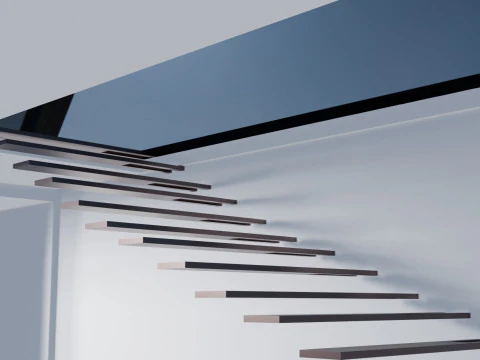 Chalet de Luxe Contemporain LArchitecture de Montagne 3D Model