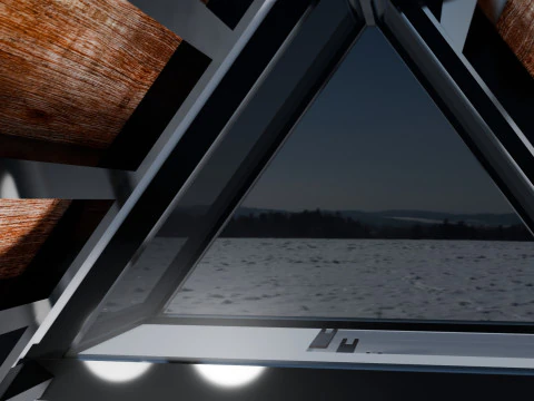Chalet de Luxe Contemporain LArchitecture de Montagne 3D Model