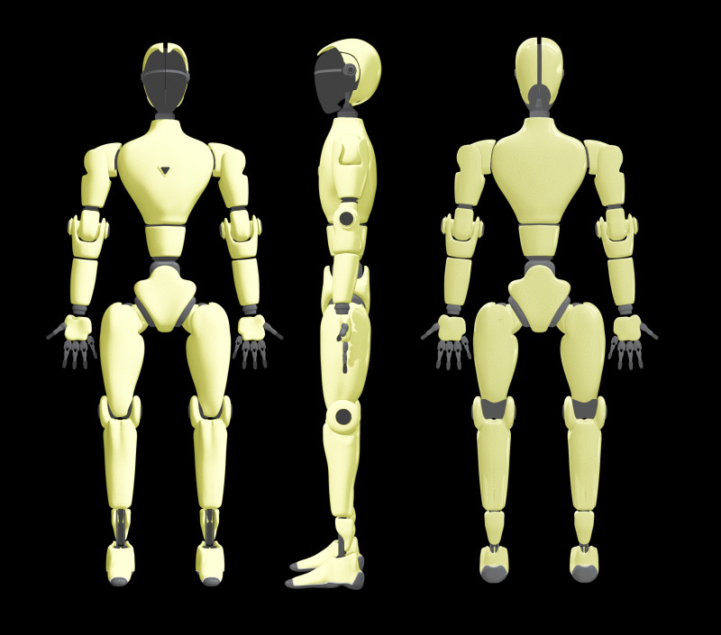 H4 Srie Unitree R2 3D Model .c4d .max .obj .3ds .fbx .stl .blend 