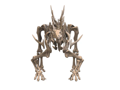 Kentrosaurus Squelette complet 3D Model