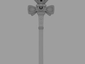 spiral heart moon rod sailor moon magic wand Model 3D