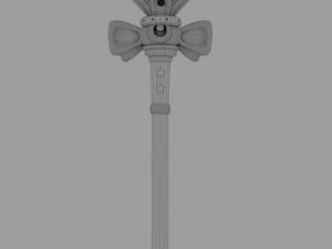 spiral heart moon rod sailor moon magic wand 3D Model