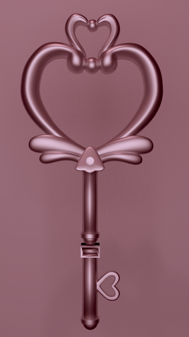 space time key sailor moon cristal chibiusa Modelo 3D .c4d .max .obj .3ds .fbx .stl .blend 