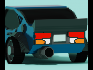 nissan fairlady-z-s30 voxel edits 3D Model