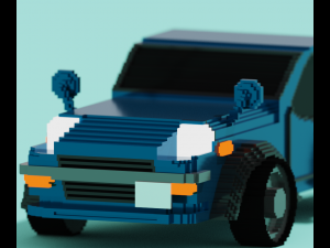 nissan fairlady-z-s30 voxel edits 3D Model