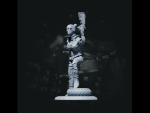 パンク少女と 3Dプリントモデル