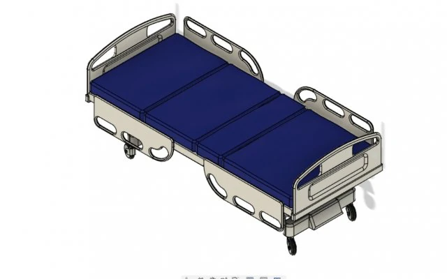 Кровать 3D Модель .c4d .max .obj .3ds .fbx .stl .blend 