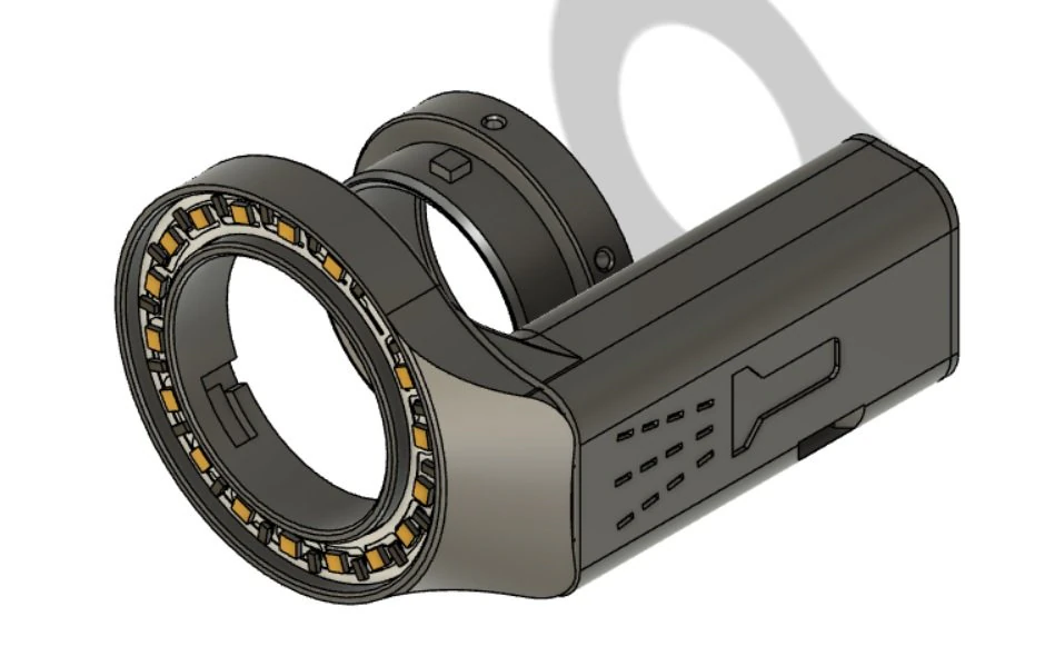 Flashlight to illuminate the painting area 3D Print Model .c4d .max .obj .3ds .fbx .stl .blend 