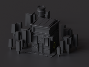 bank scene Modelo 3D