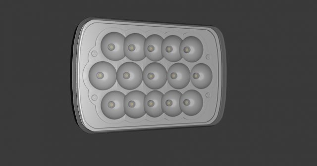 universal square led light Modèle 3D .c4d .max .obj .3ds .fbx .stl .blend 