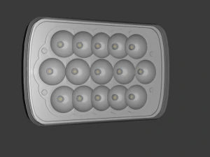 uniwersalne kwadratowe światło LED Model 3D