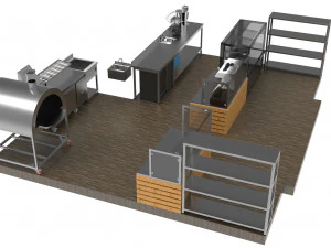 餐厅厨房 3D 模型